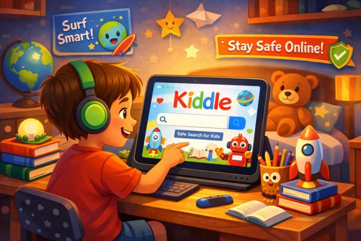 Jak používat Kiddle pro děti: Bezpečný vyhledávač a tipy pro rodiče