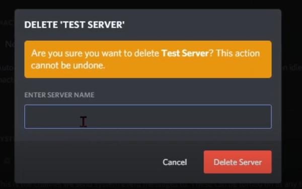 Come eliminare un server Discord su un desktop 4