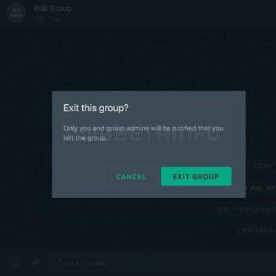 How to leave a WhatsApp group without deleting it