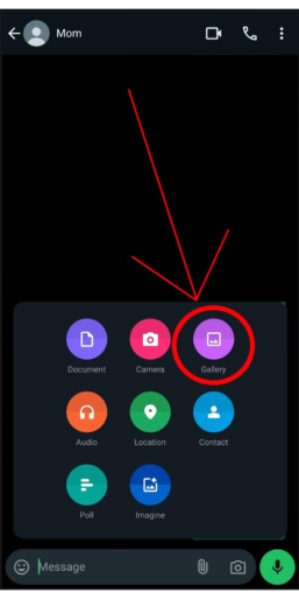 Cara mengirim banyak foto di WhatsApp di Android 3