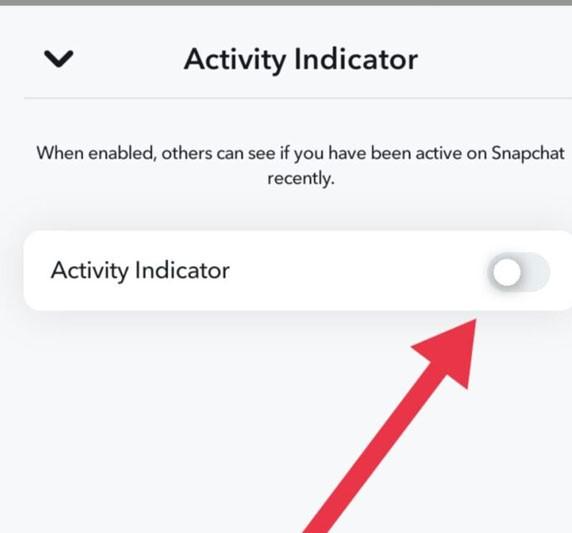 Apague el indicador de actividad