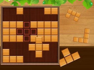 Puzzle con blocchi di legno