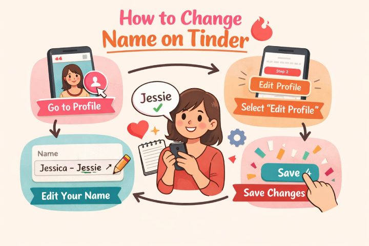 틴더에서 이름을 바꾸는 방법