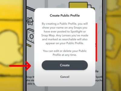 como fazer um perfil público no snapchat 2