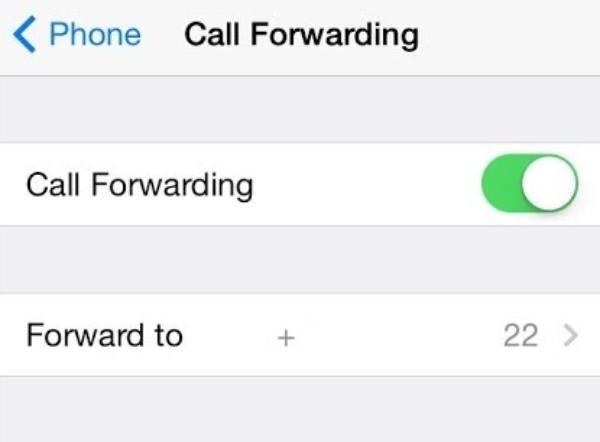 encaminhar chamadas no iPhone