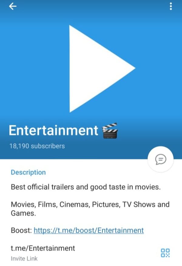 Kênh giải trí và truyền thông trên Telegram