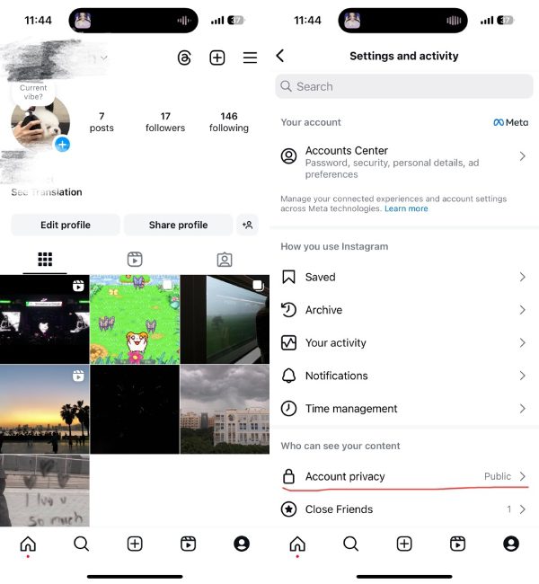 Instagram Hesabınızı Özel Hale Getirme 1