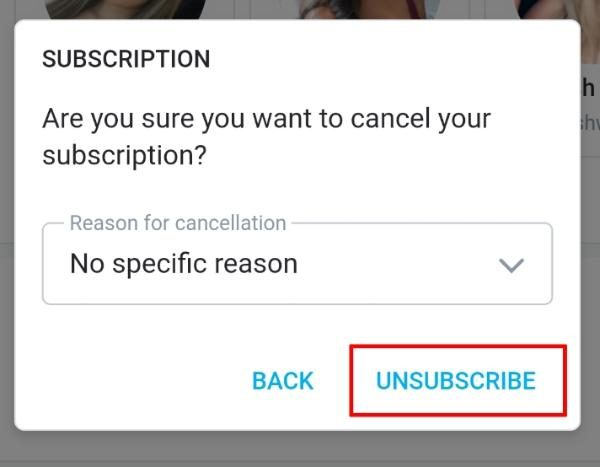 How to cancel OnlyFans subscription on mobile