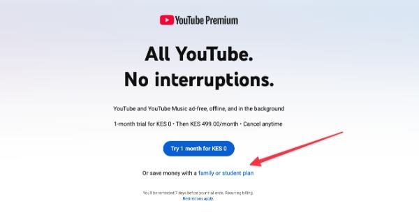 How to set up YouTube family plan 3