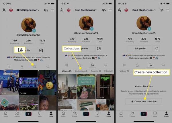 Η διαδικασία δημιουργίας συλλογών TikTok