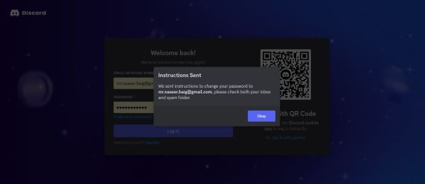 Qué hacer cuando olvidaste tu contraseña de Discord 2