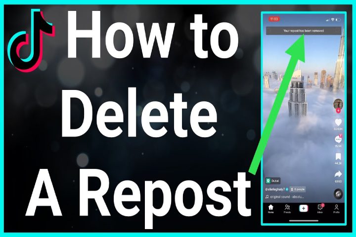 cara menghapus repost di tiktok