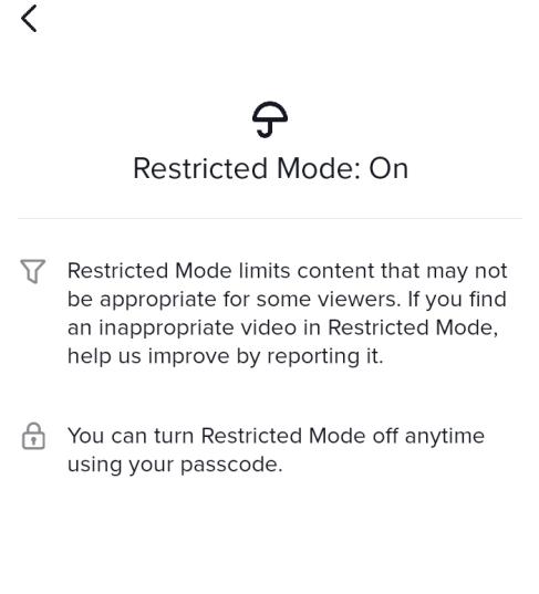 restricted mode