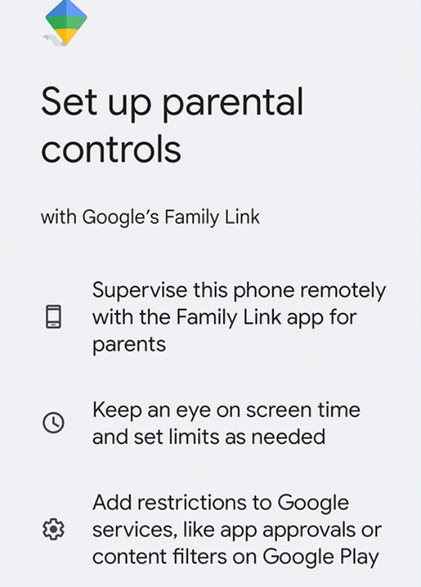 állítsa be a Google Family Linket