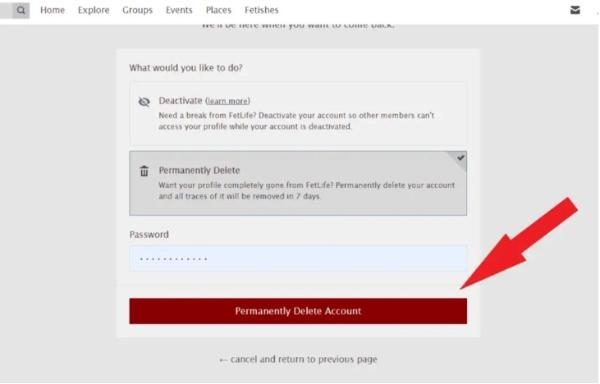 วิธีลบบัญชี Fetlife ของคุณ 2