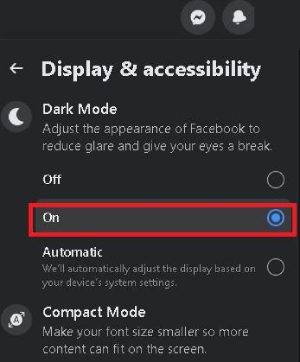 Kako omogućiti mračni način rada u aplikaciji Facebook 3