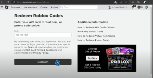 Cómo canjear una tarjeta de regalo de Roblox en Xbox 4