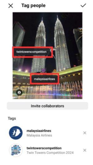 如何在 Instagram 上的貼文中標記某人 3