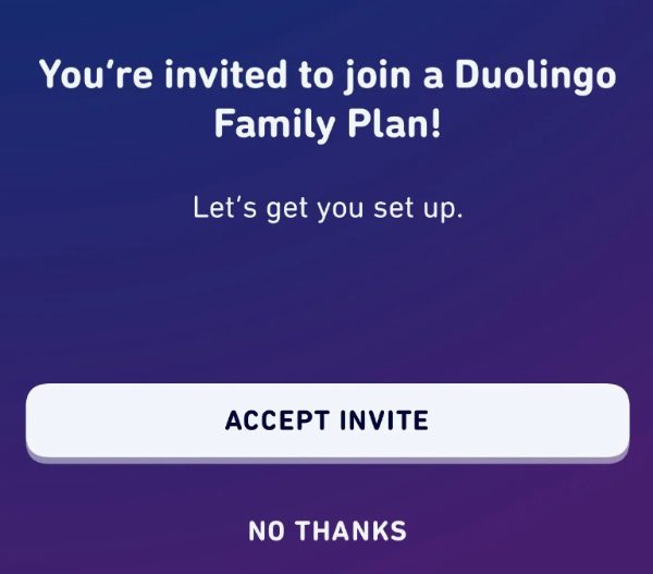 Rejoignez un plan familial de Duolingo