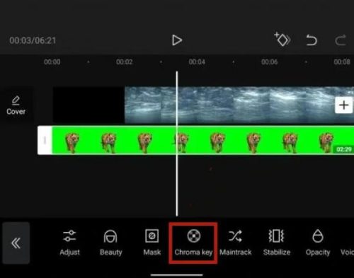 Comment ajouter des images sur l&#39;écran vert sur CapCut 2