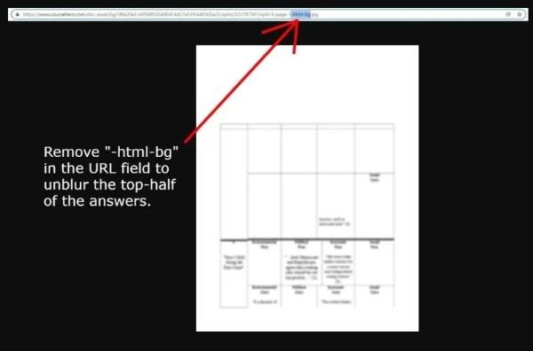 Kako ukloniti zamućenje Course Hero bez plaćanja 3