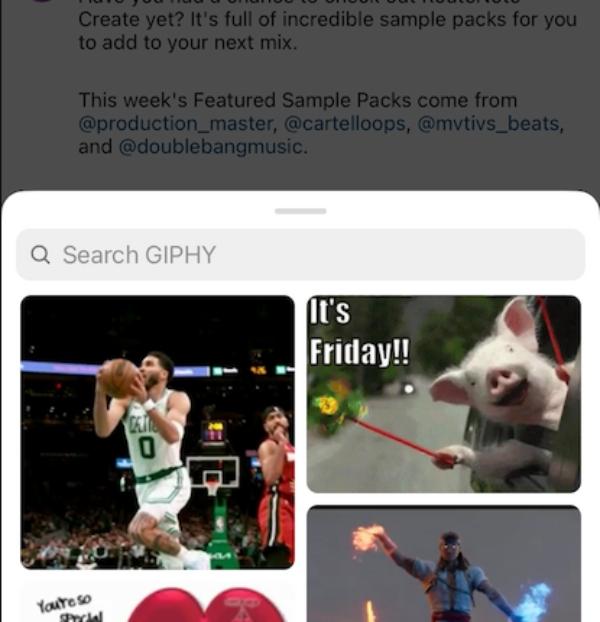 search Instagram’s GIF