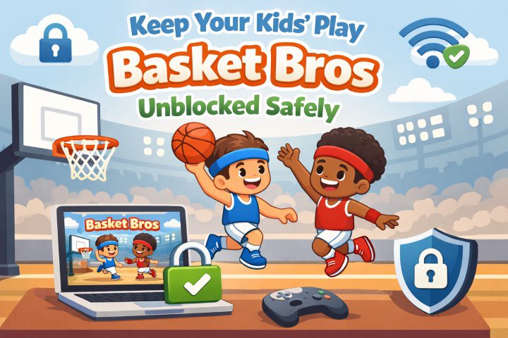 Keep your kids' play Basket Bros unblocked safely