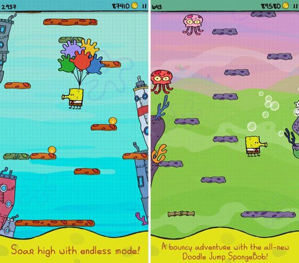 Doodle Jump Spongebob