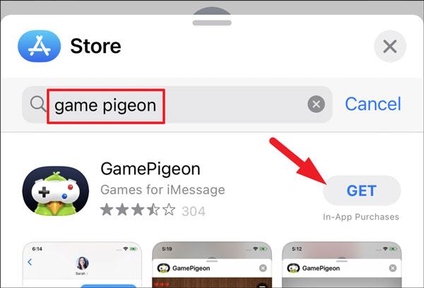 App StoreのGamePigeon