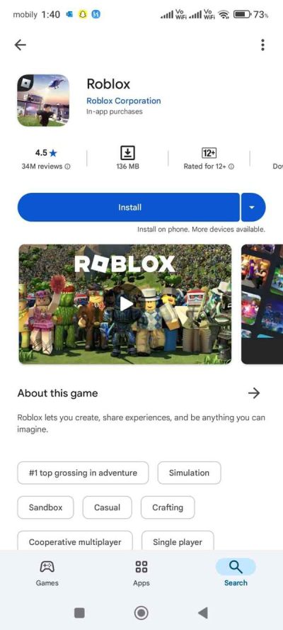 วิธีเล่น Roblox บนอุปกรณ์ต่าง ๆ 1