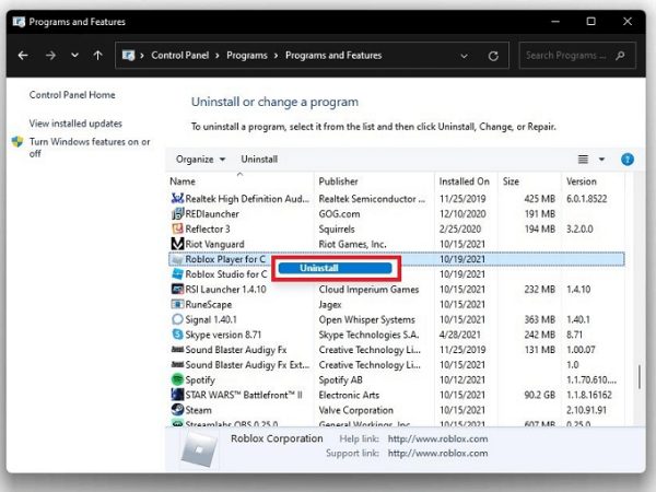 Come rimuovere Roblox su PC
