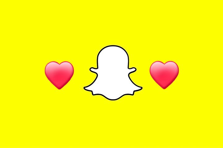 Snapchat의 붉은 심장