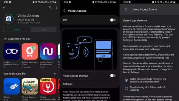 Voice Access on Android