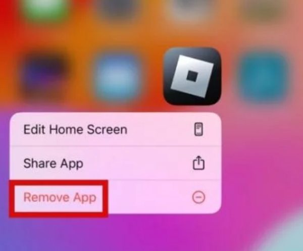 Elimina Roblox su iPhone