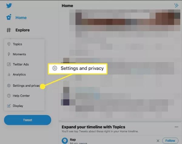 Settings and Privacy