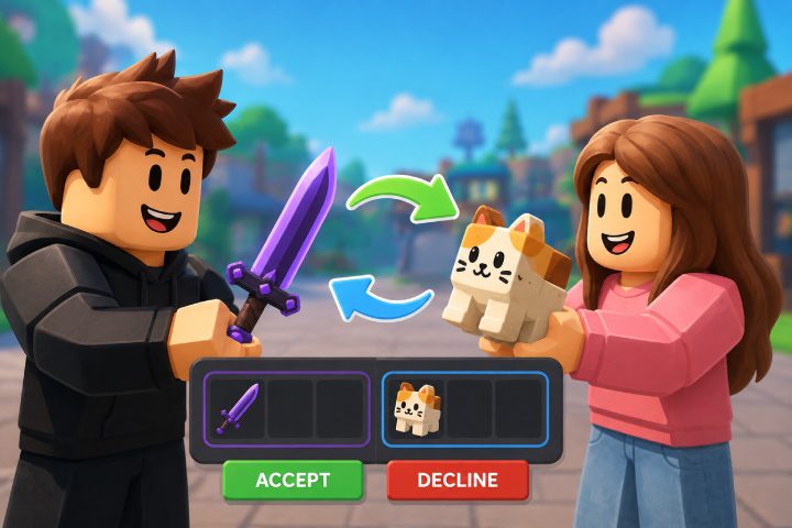 Wie man sicher in Roblox handelt
