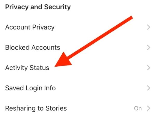 Instagram status aktivnosti