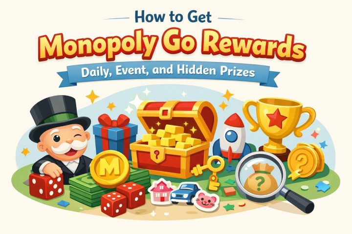 วิธีรับรางวัลจากเกม Monopoly Go: รางวัลประจำวัน รางวัลจากกิจกรรม และรางวัลลับ
