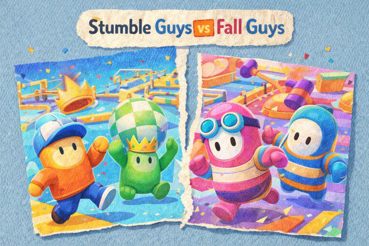 Stumble Guys vs Fall Guys with parental control considerations