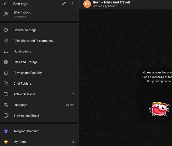Choose Privacy & Security from the menu Choose