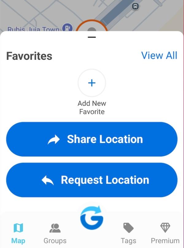 Glympse-03 share location