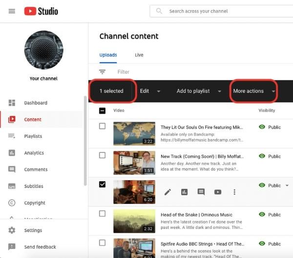 Come eliminare un video di YouTube usando un computer 4