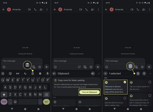 Cách xem Lịch sử Clipboard Android
