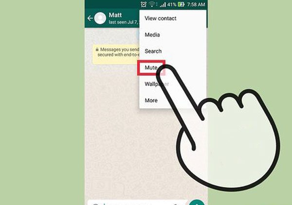 Némítson valakit a WhatsApp -on
