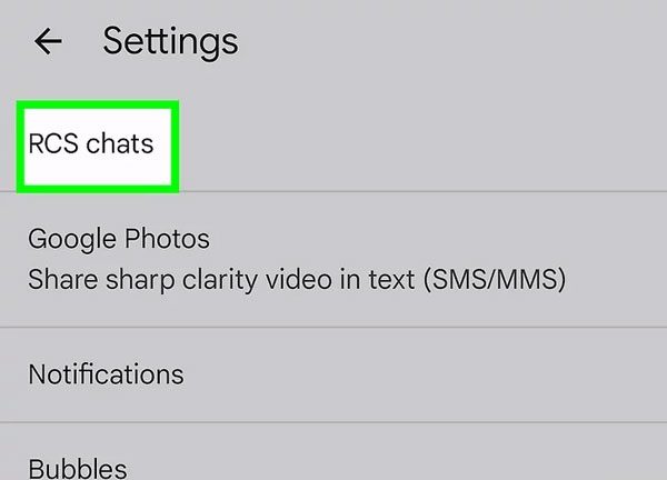 RCS-chats RCS chats