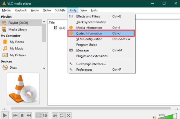 check-Codec-information check Codec information