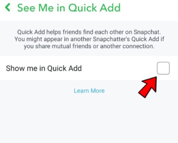 ปิดใช้งาน See-Me-in-Quick-Add ปิดการใช้งานเห็นฉันในการเพิ่มอย่างรวดเร็ว