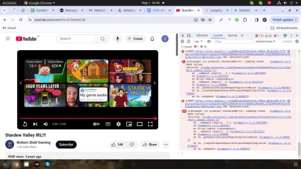 Looping tramite gli strumenti sviluppatori di Google Chrome
