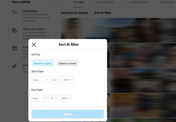 sort-liked-posts sort your likes