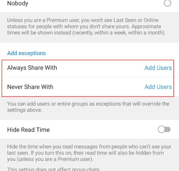 tap Never Share With tap Never Share With